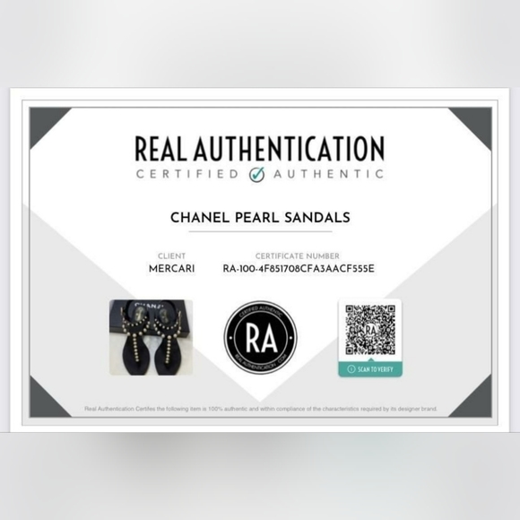 CHANEL Pearl Black Thong Sandals Sz 36 - Picture 7 of 7